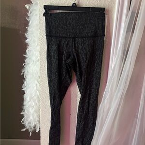 Black Patterned Leggings